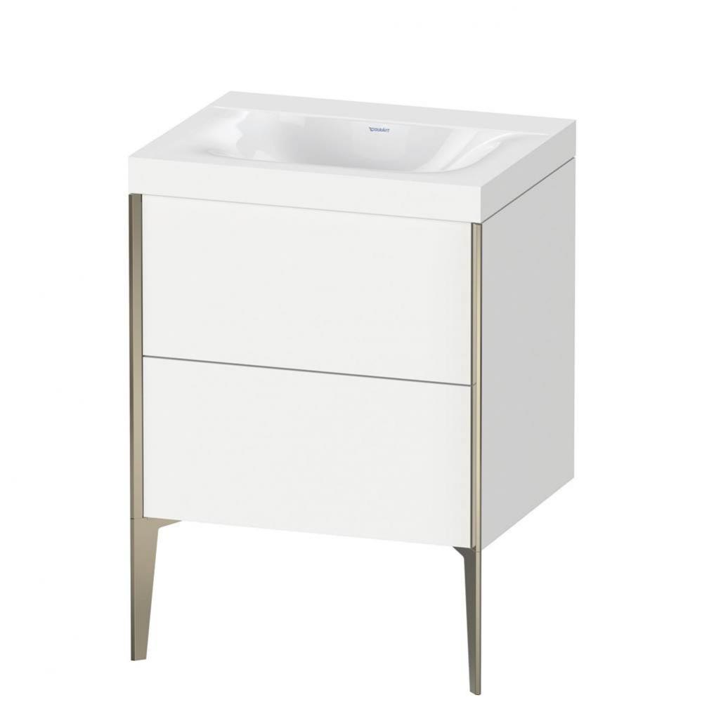 Duravit XViu Two Drawer C-Bonded Floorstanding Vanity Kit White