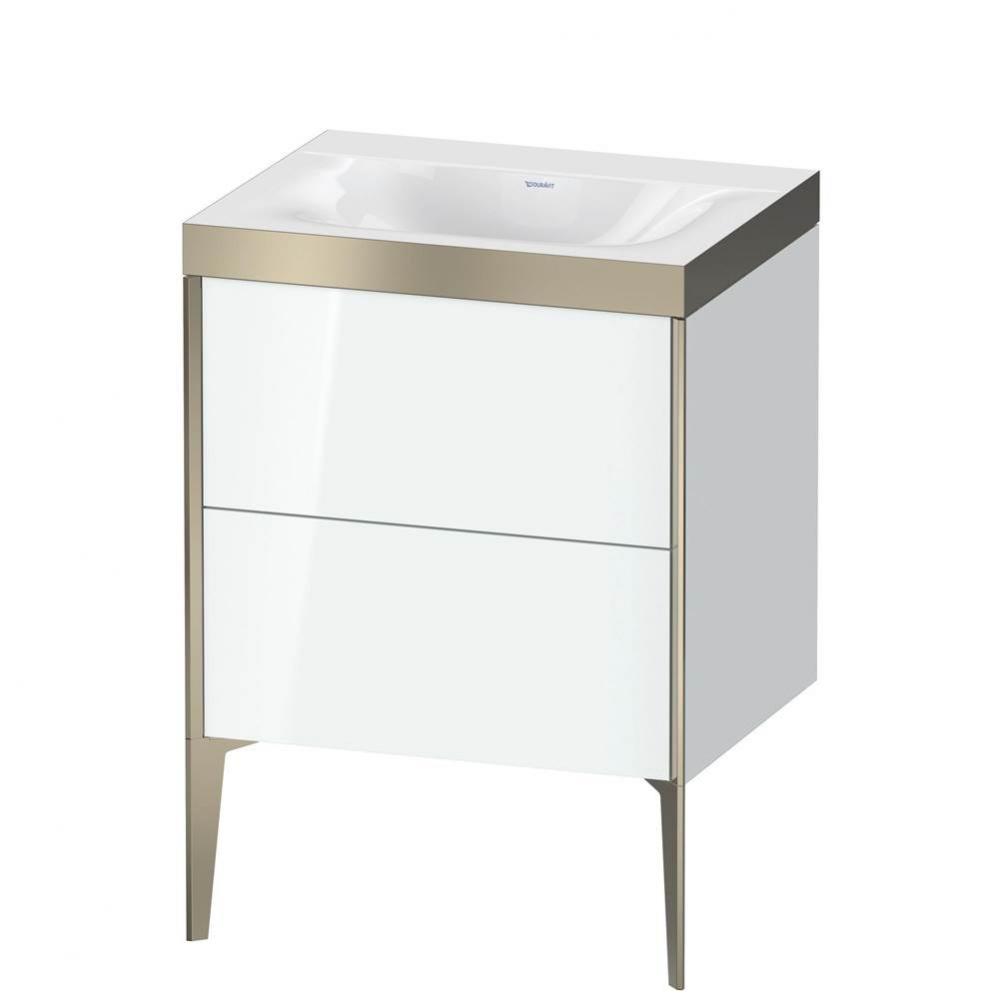 Duravit XViu Two Drawer C-Bonded Floorstanding Vanity Kit White