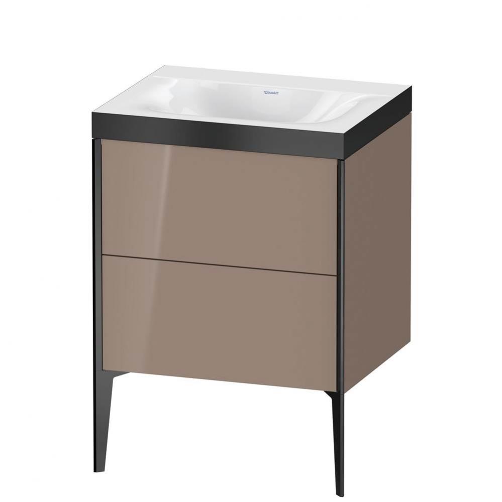 Duravit XViu Two Drawer C-Bonded Floorstanding Vanity Kit Cappuccino