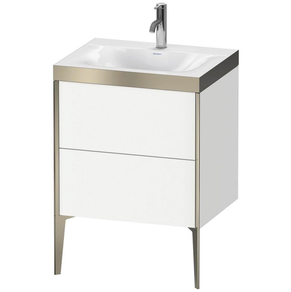 Duravit XViu Two Drawer C-Bonded Floorstanding Vanity Kit White