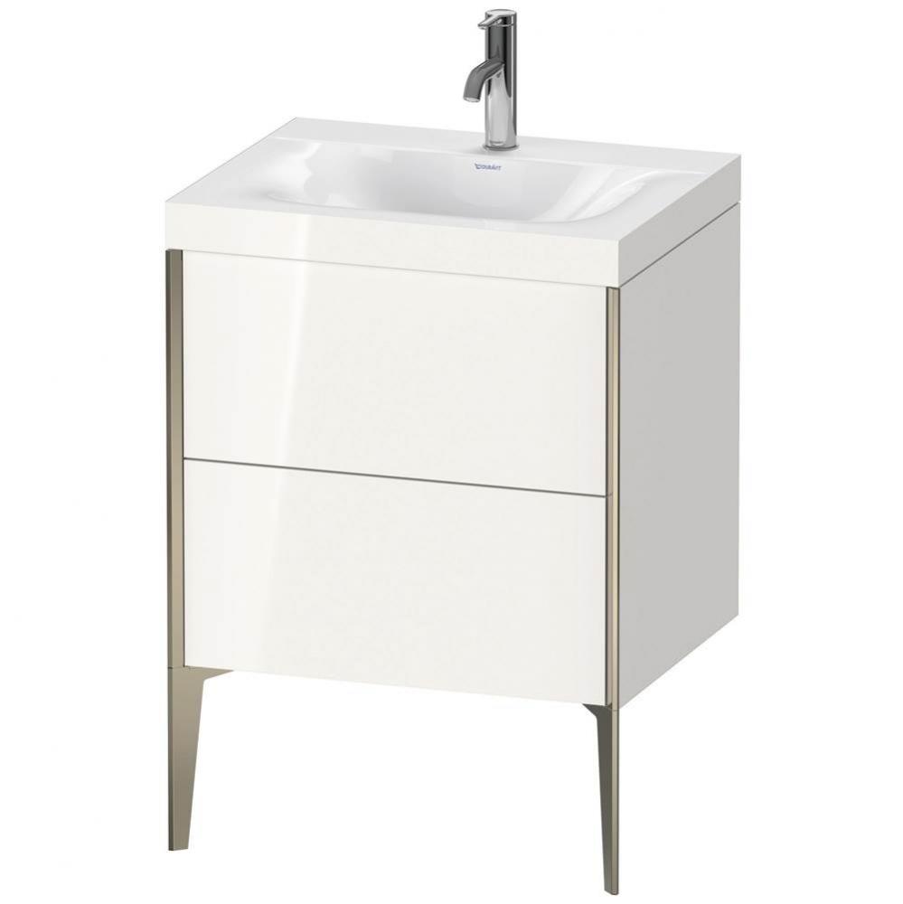 Duravit XViu Two Drawer C-Bonded Floorstanding Vanity Kit White