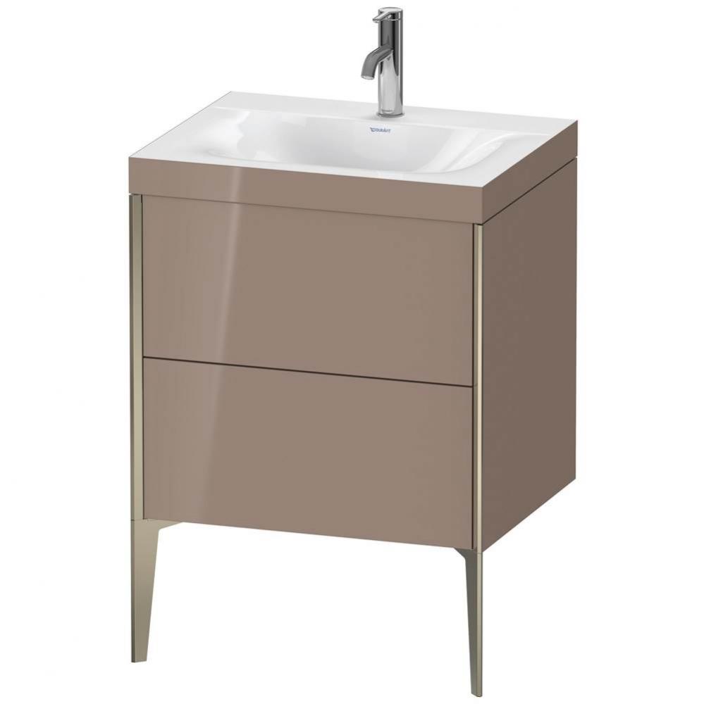 Duravit XViu Two Drawer C-Bonded Floorstanding Vanity Kit Cappuccino