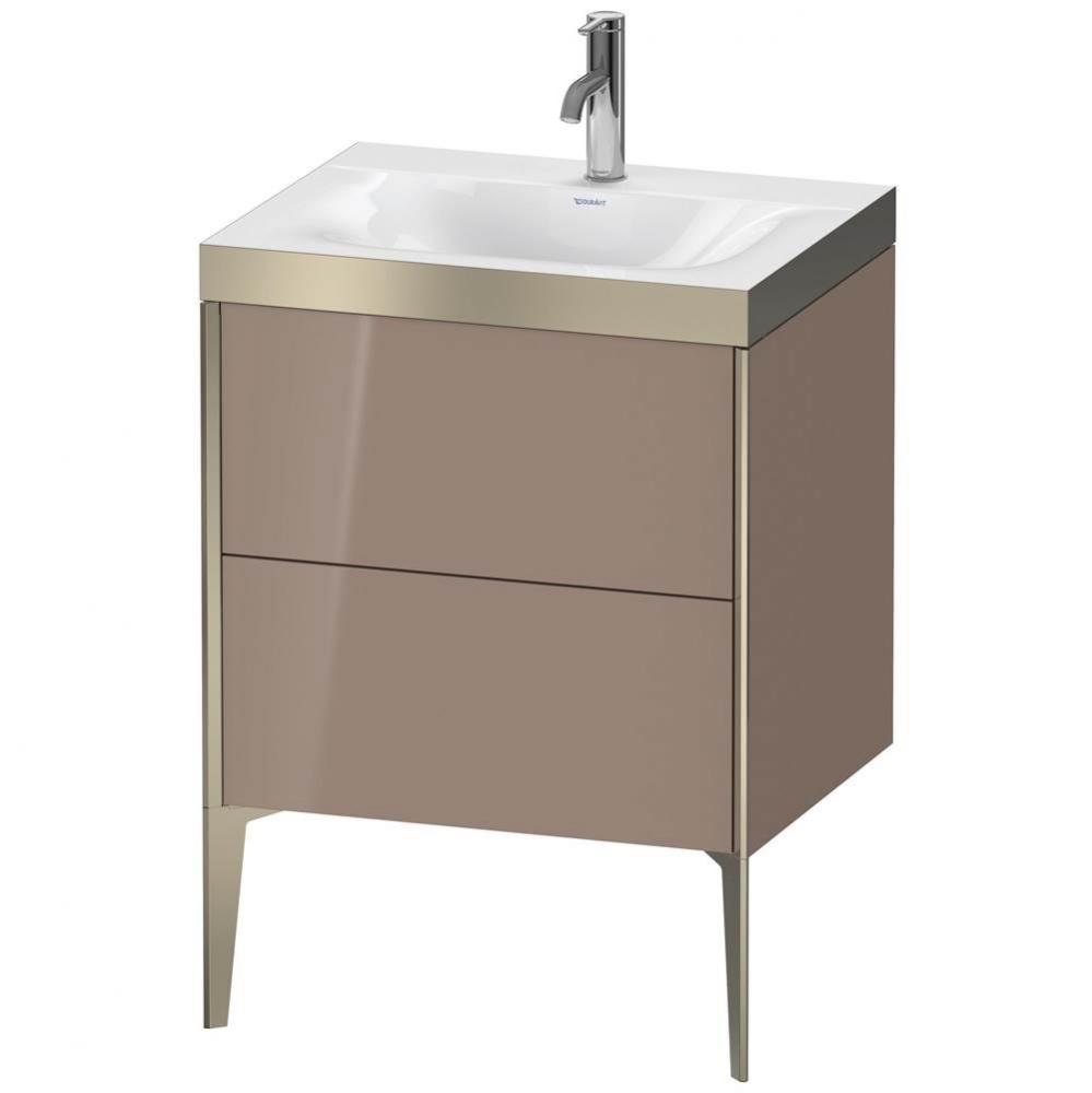 Duravit XViu Two Drawer C-Bonded Floorstanding Vanity Kit Cappuccino