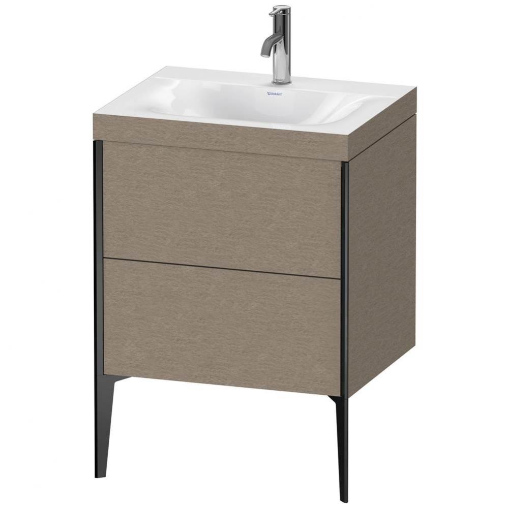 Duravit XViu Two Drawer C-Bonded Floorstanding Vanity Kit Cashmere Oak