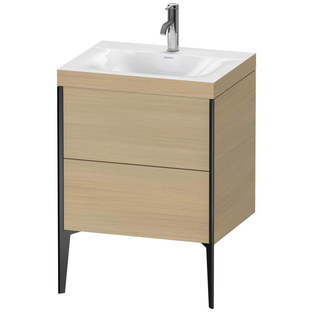 Duravit XViu Two Drawer C-Bonded Floorstanding Vanity Kit Mediterranean Oak