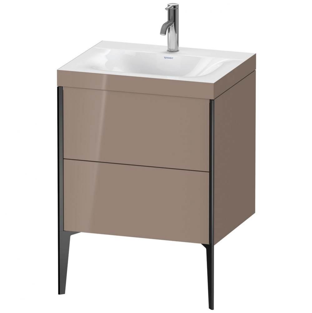 Duravit XViu Two Drawer C-Bonded Floorstanding Vanity Kit Cappuccino