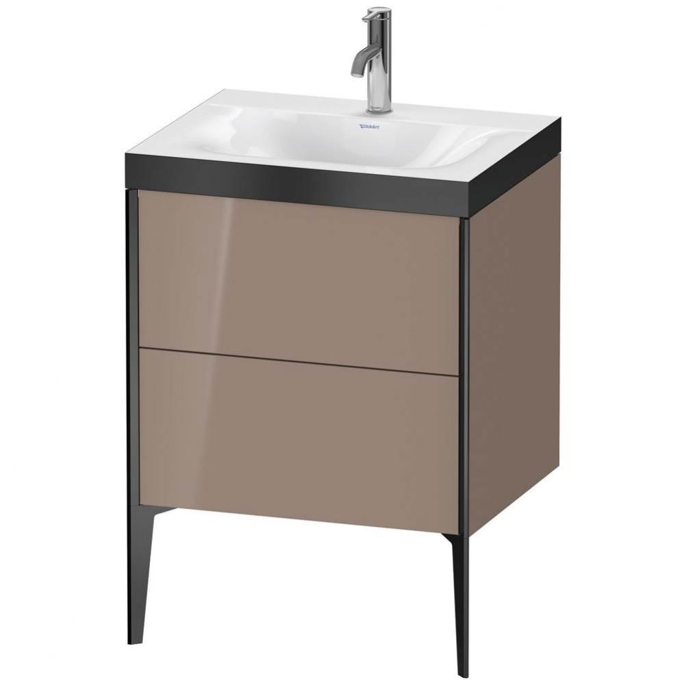 Duravit XViu Two Drawer C-Bonded Floorstanding Vanity Kit Cappuccino