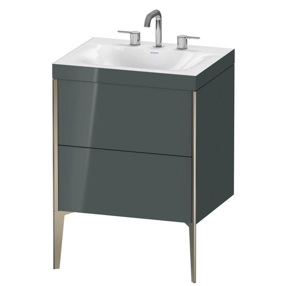 Duravit XViu C-Bonded Floorstanding Vanity  Dolomiti Gray High Gloss