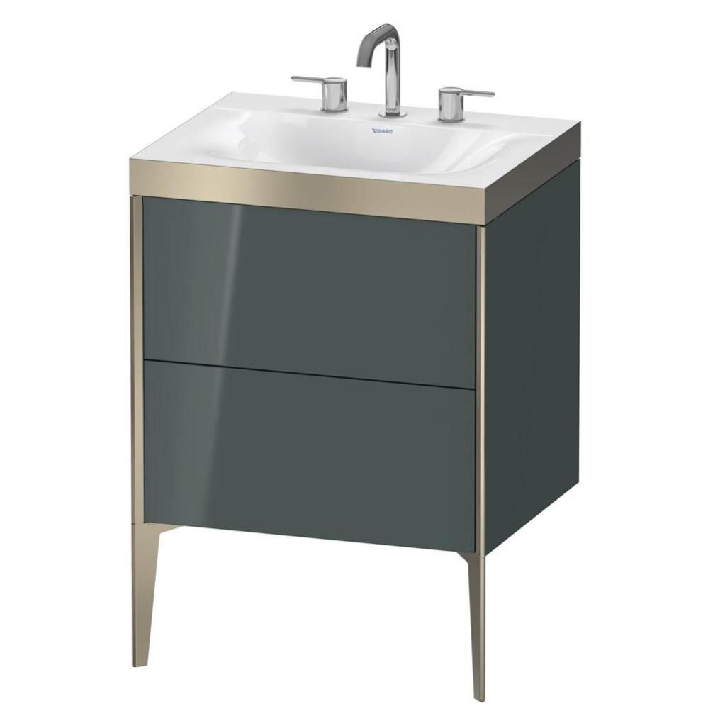 Duravit XViu C-Bonded Floorstanding Vanity  Dolomiti Gray High Gloss