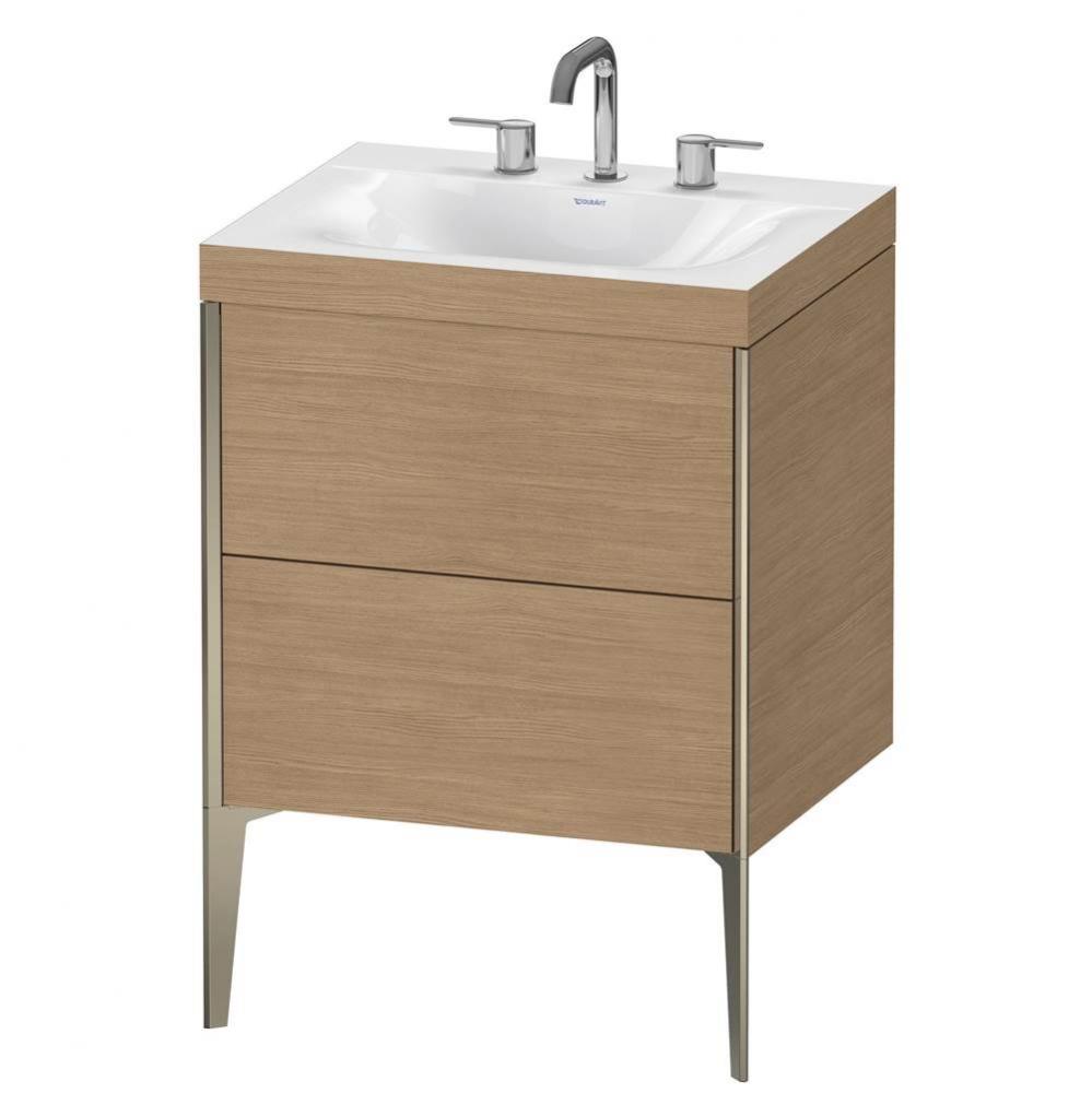 Duravit XViu C-Bonded Floorstanding Vanity  European Oak