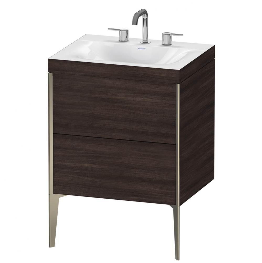 Duravit XViu C-Bonded Floorstanding Vanity  Chestnut Dark