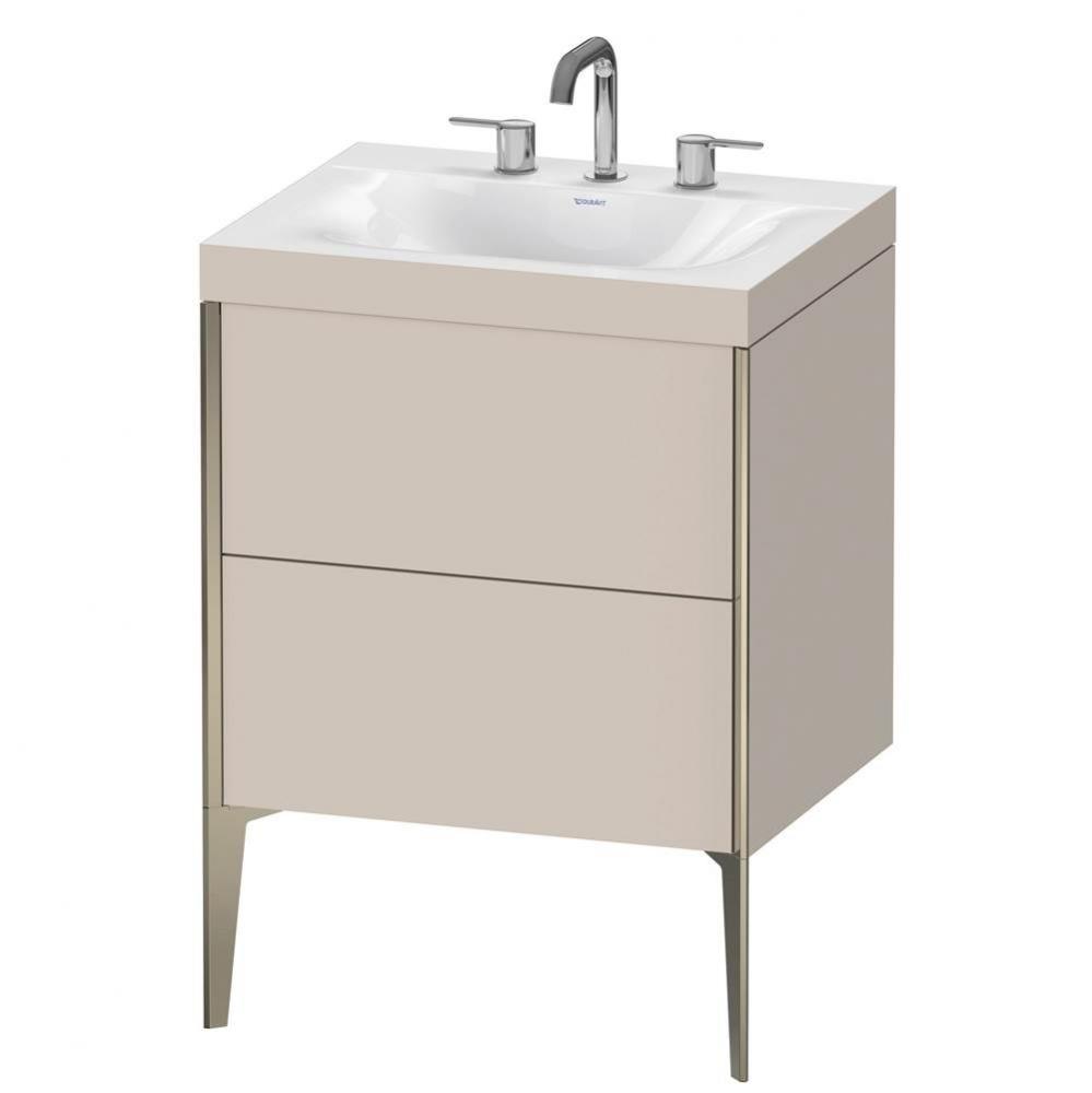 Duravit XViu C-Bonded Floorstanding Vanity  Taupe Matte