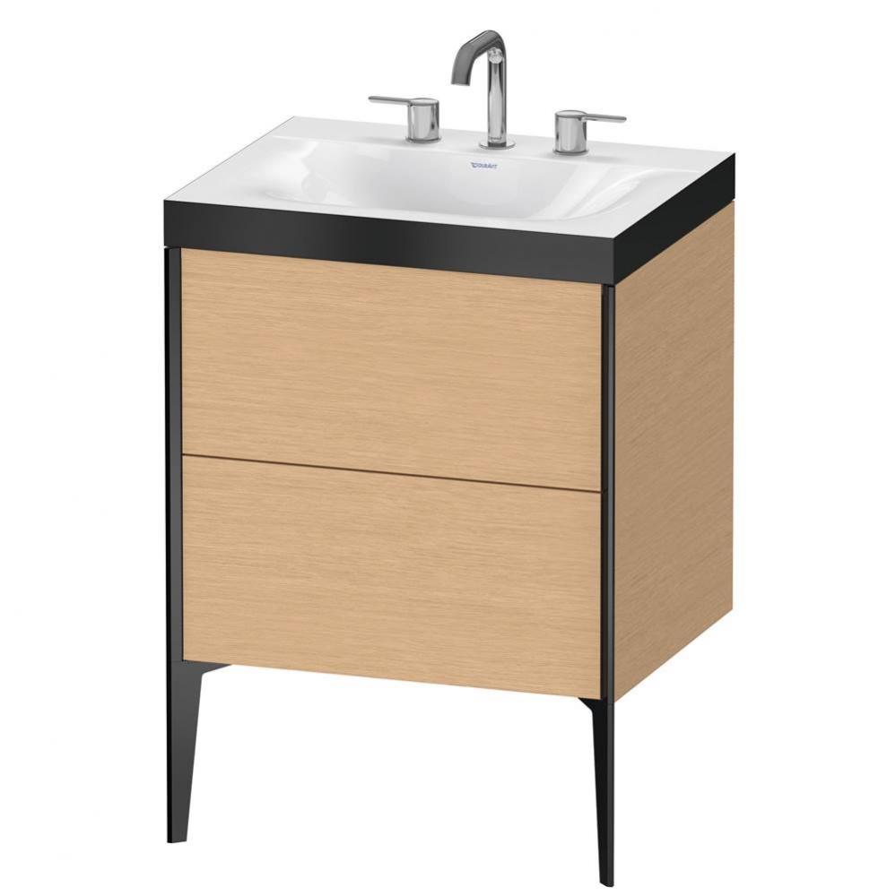 Duravit XViu C-Bonded Floorstanding Vanity  Brushed Oak