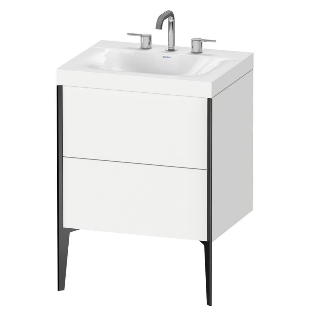 Duravit XViu C-Bonded Floorstanding Vanity  White Matte