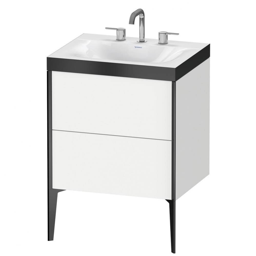 Duravit XViu C-Bonded Floorstanding Vanity  White Matte