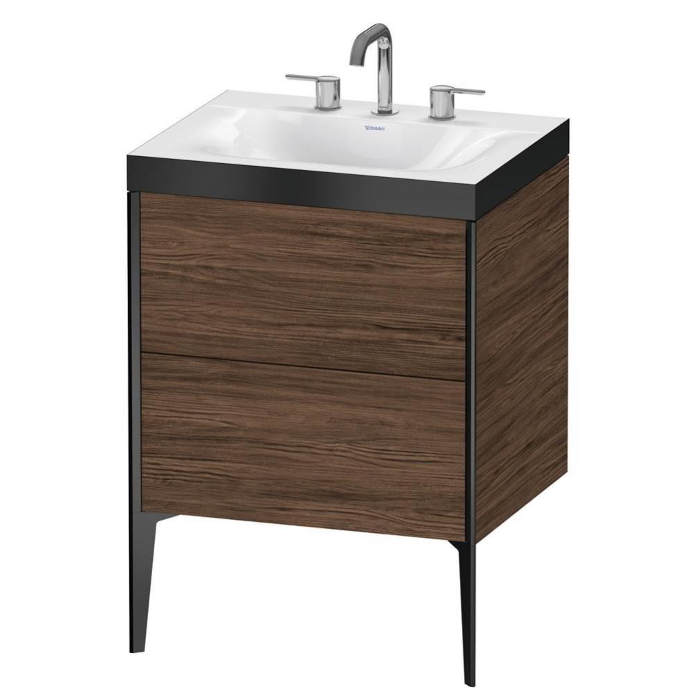 Duravit XViu C-Bonded Floorstanding Vanity  Dark Walnut