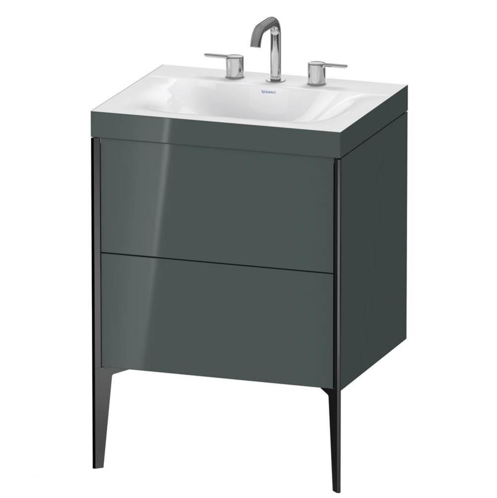 Duravit XViu C-Bonded Floorstanding Vanity  Dolomiti Gray High Gloss