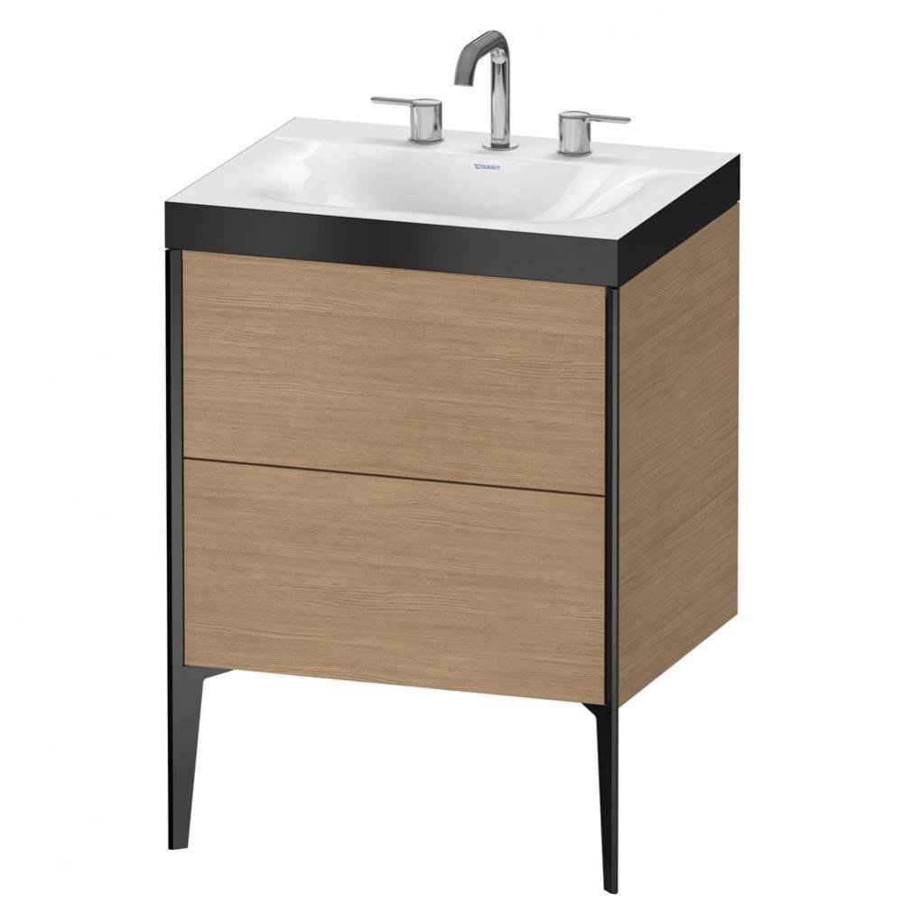 Duravit XViu C-Bonded Floorstanding Vanity  European Oak