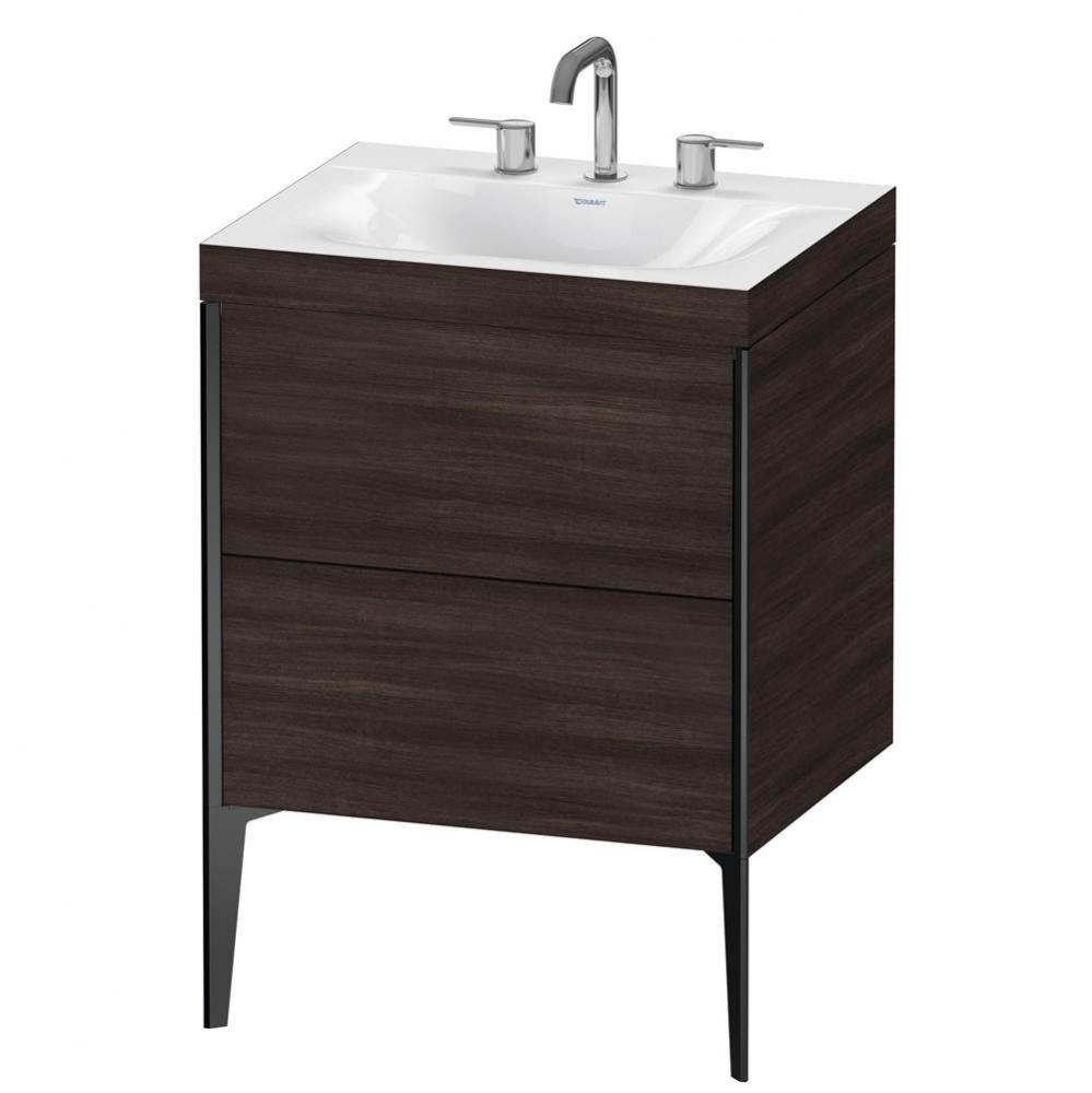 Duravit XViu C-Bonded Floorstanding Vanity  Chestnut Dark