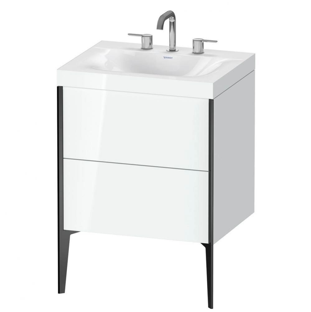 Duravit XViu C-Bonded Floorstanding Vanity  White High Gloss