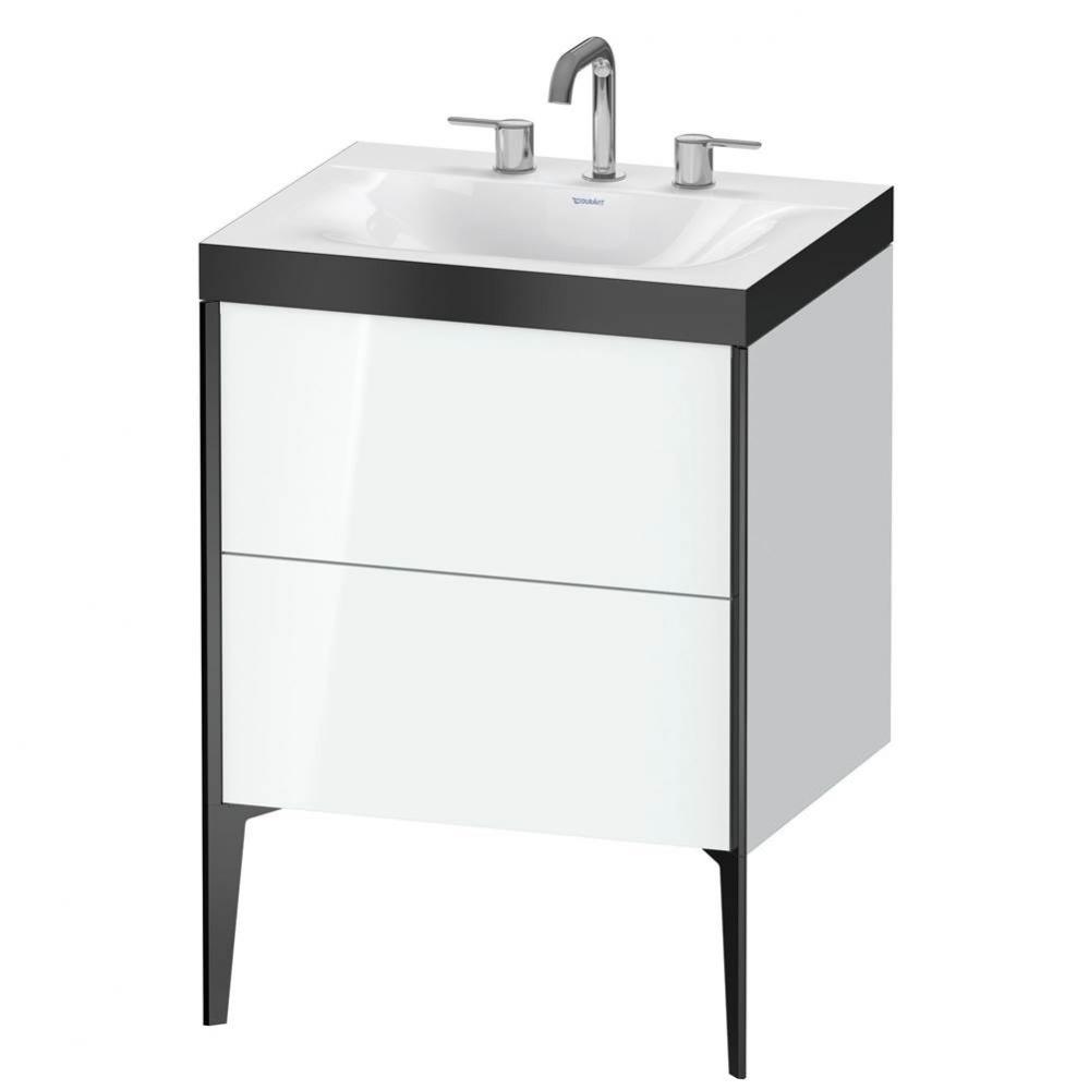 Duravit XViu C-Bonded Floorstanding Vanity  White High Gloss