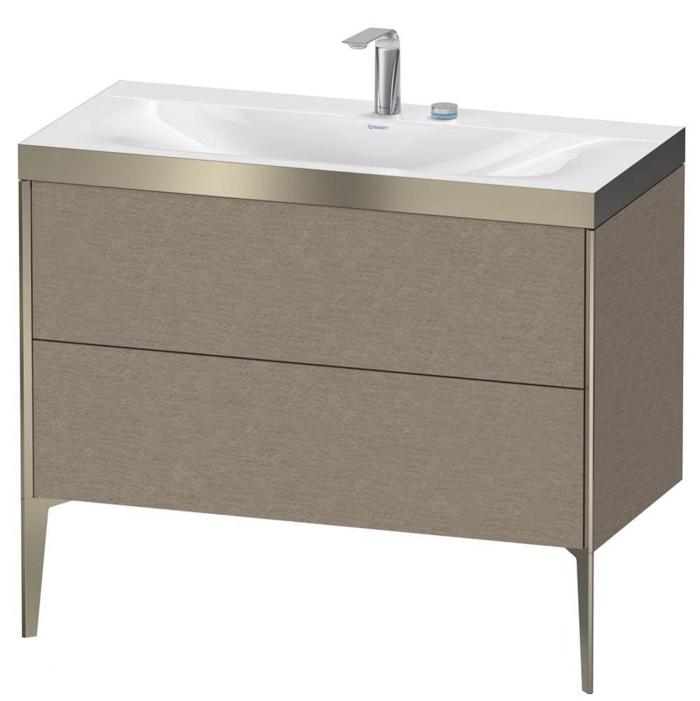 Duravit XViu Two Drawer C-Bonded Floorstanding Vanity Kit Cashmere Oak