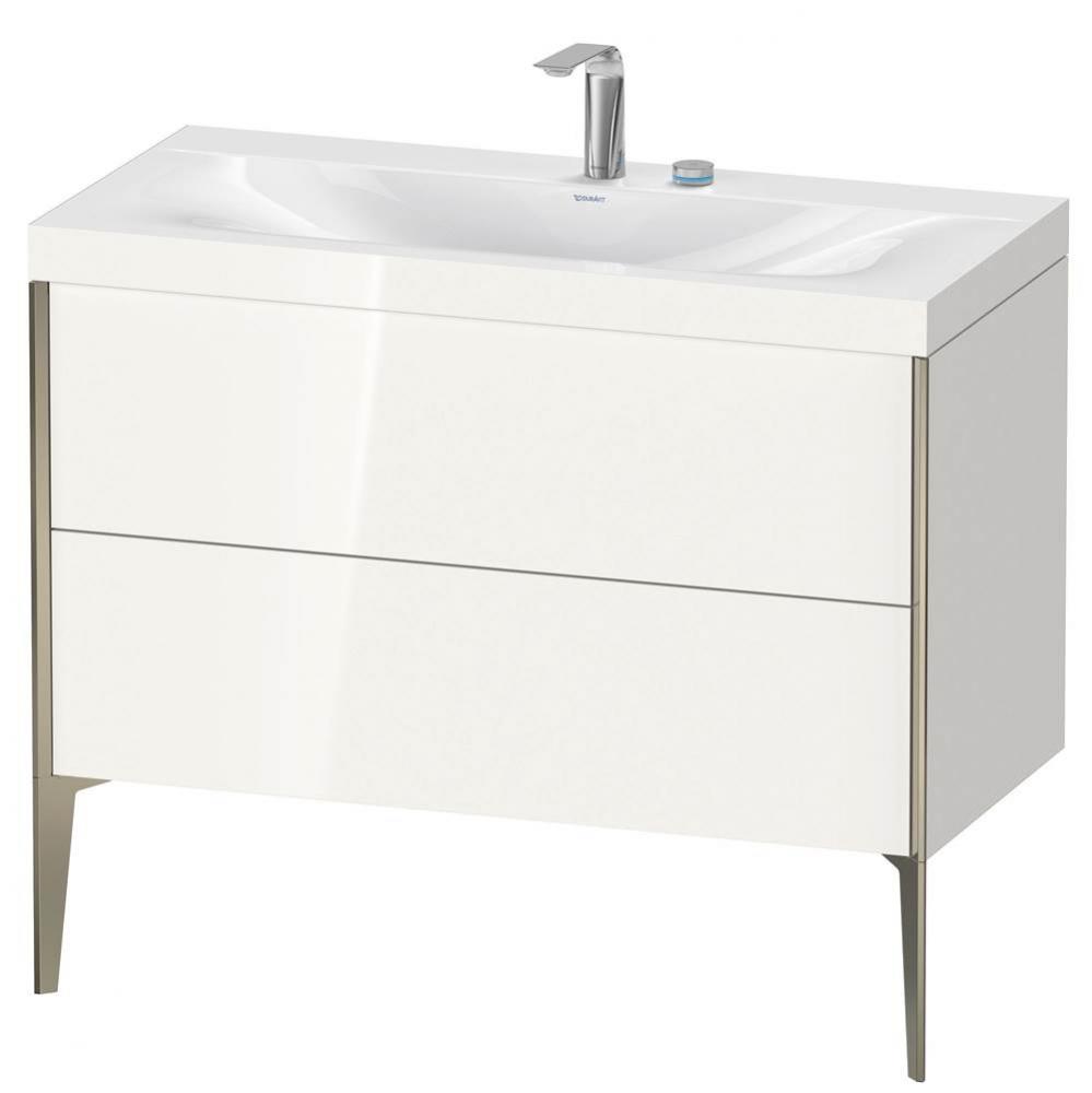 Duravit XViu Two Drawer C-Bonded Floorstanding Vanity Kit White