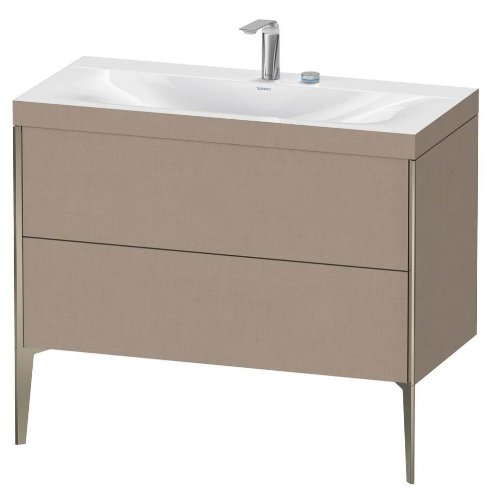 Duravit XViu Two Drawer C-Bonded Floorstanding Vanity Kit Linen