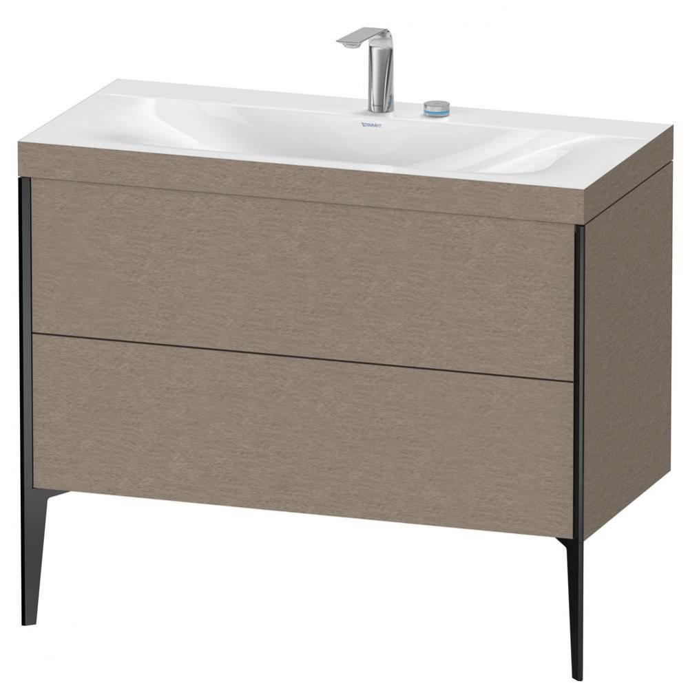 Duravit XViu Two Drawer C-Bonded Floorstanding Vanity Kit Cashmere Oak