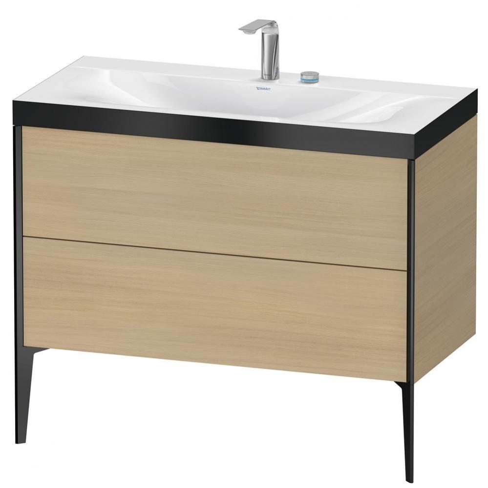 Duravit XViu Two Drawer C-Bonded Floorstanding Vanity Kit Mediterranean Oak