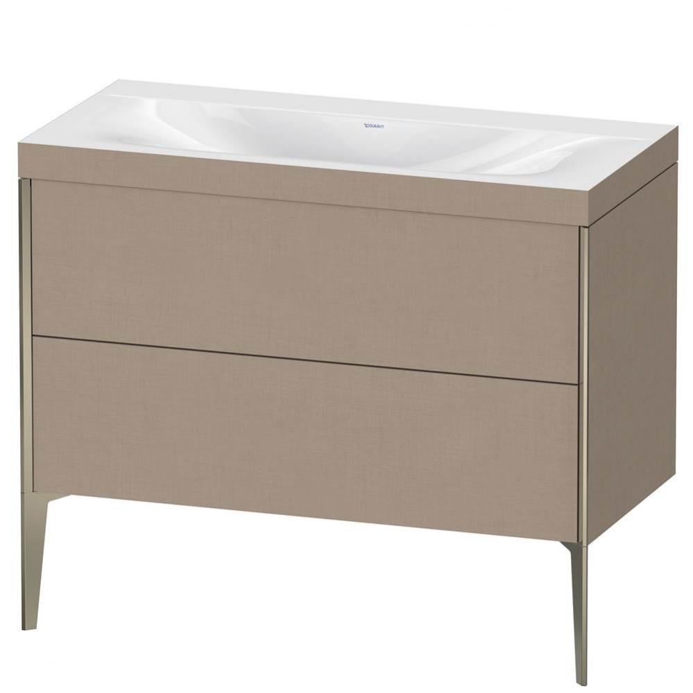 Duravit XViu Two Drawer C-Bonded Floorstanding Vanity Kit Linen