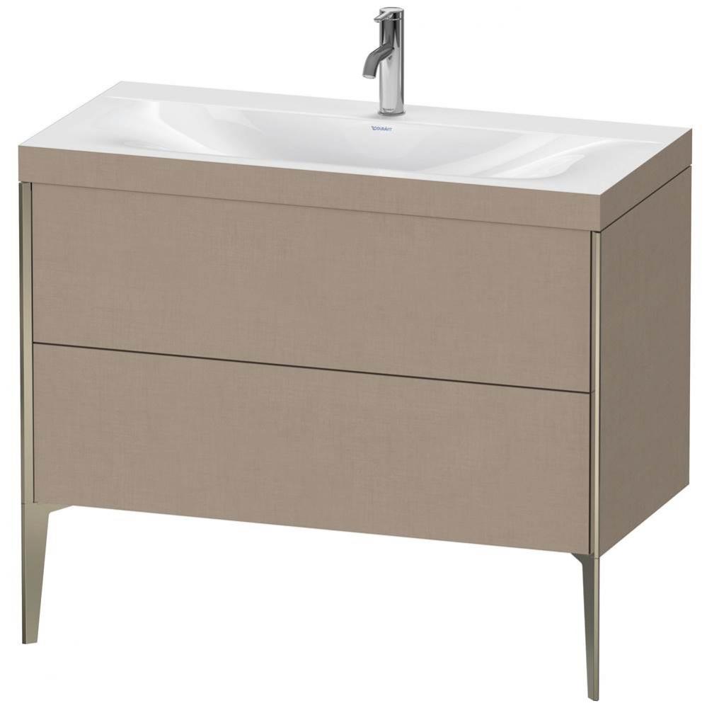 Duravit XViu Two Drawer C-Bonded Floorstanding Vanity Kit Linen