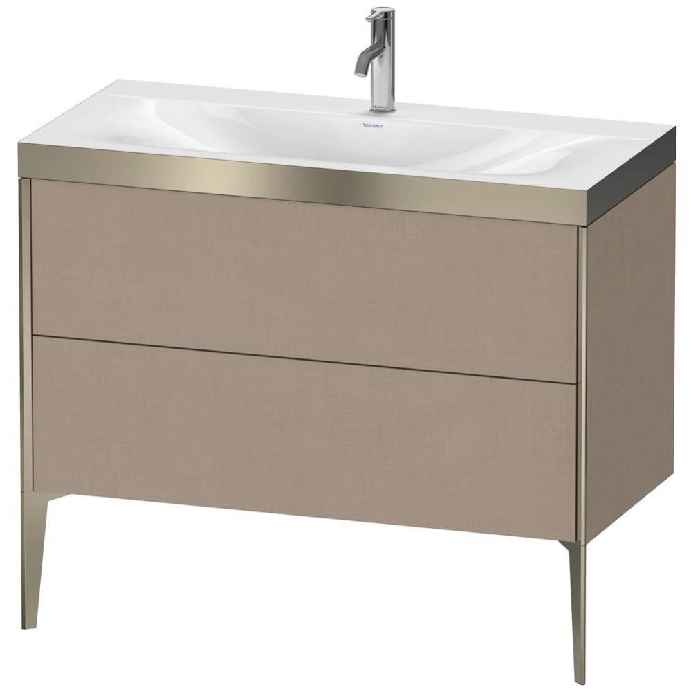 Duravit XViu Two Drawer C-Bonded Floorstanding Vanity Kit Linen