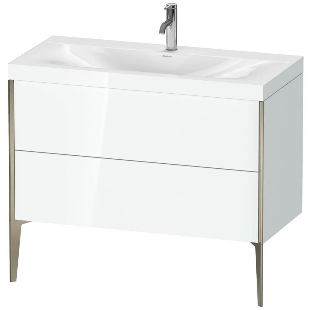 Duravit XViu Two Drawer C-Bonded Floorstanding Vanity Kit White