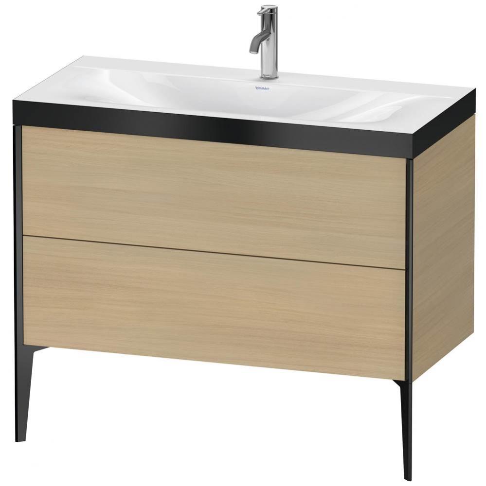 Duravit XViu Two Drawer C-Bonded Floorstanding Vanity Kit Mediterranean Oak