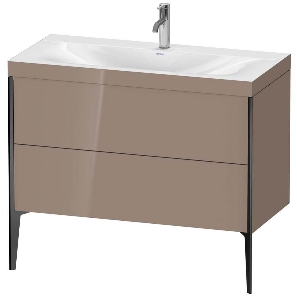 Duravit XViu Two Drawer C-Bonded Floorstanding Vanity Kit Cappuccino