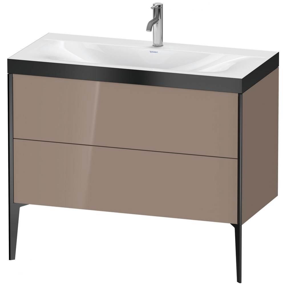 Duravit XViu Two Drawer C-Bonded Floorstanding Vanity Kit Cappuccino