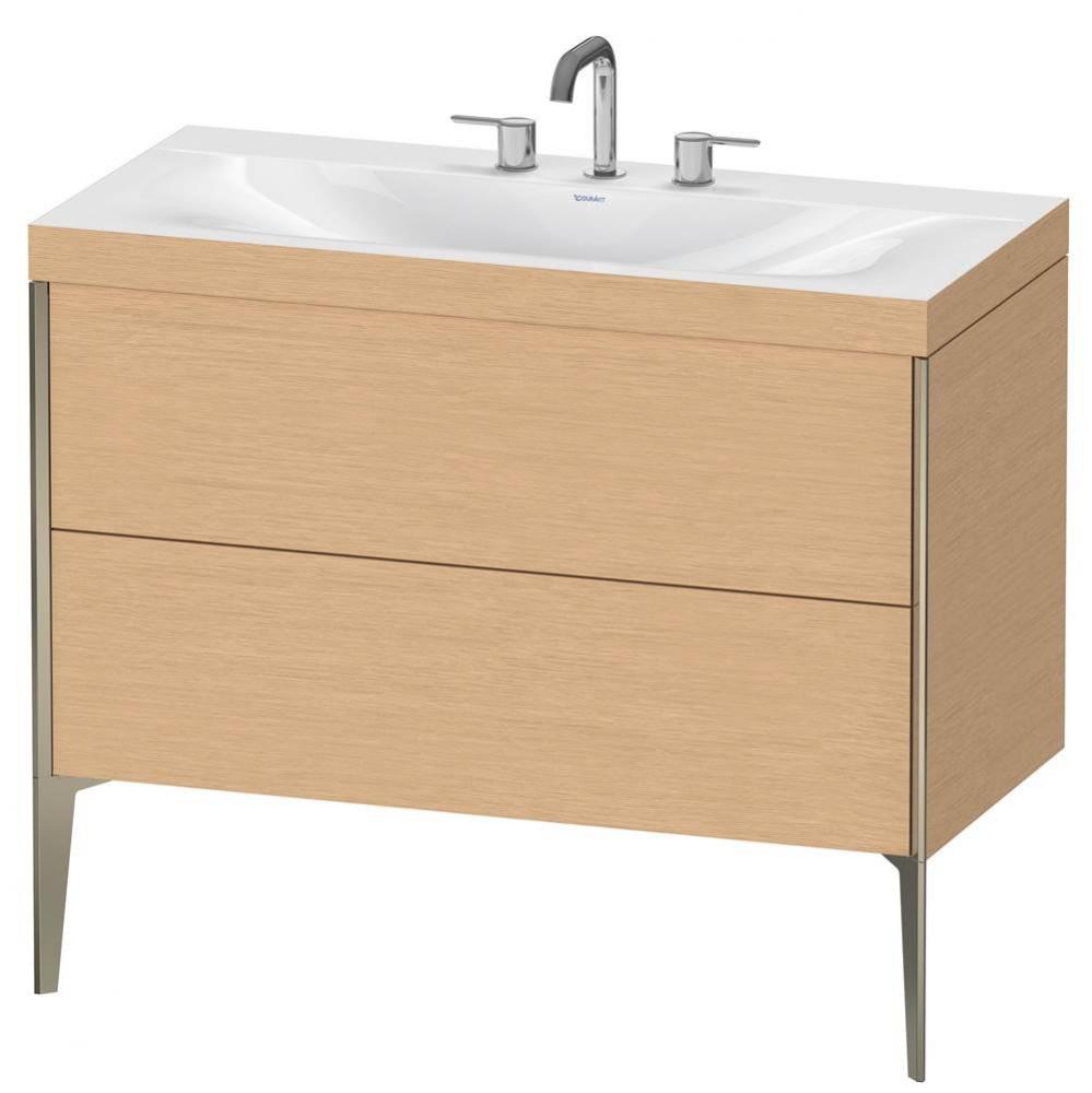 Duravit XViu C-Bonded Floorstanding Vanity  Brushed Oak