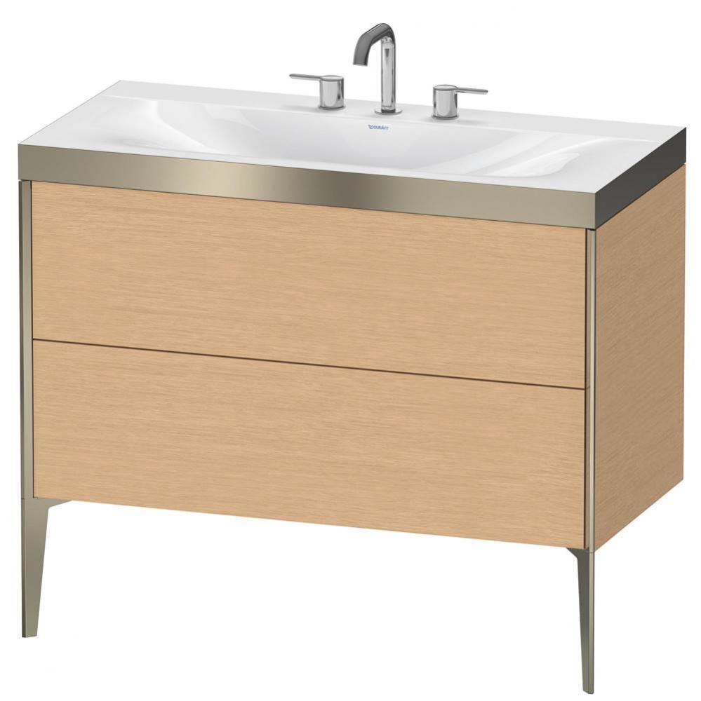 Duravit XViu C-Bonded Floorstanding Vanity  Brushed Oak