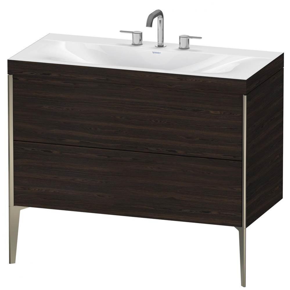 Duravit XViu C-Bonded Floorstanding Vanity  Brushed Walnut