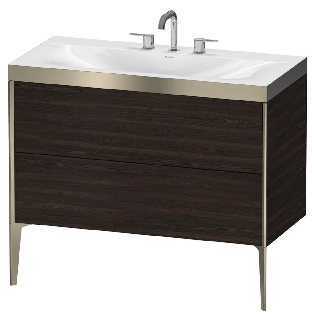 Duravit XViu C-Bonded Floorstanding Vanity  Brushed Walnut