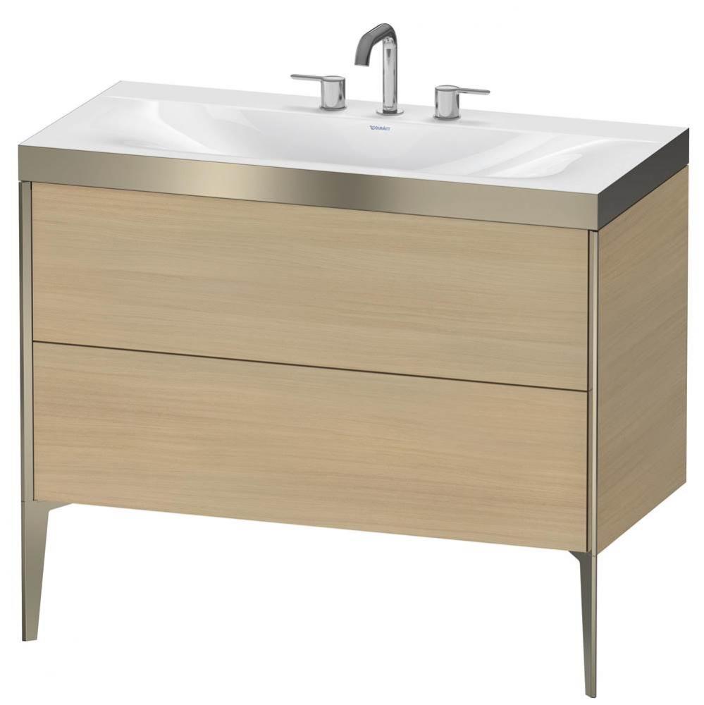 Duravit XViu C-Bonded Floorstanding Vanity  Mediterranean Oak