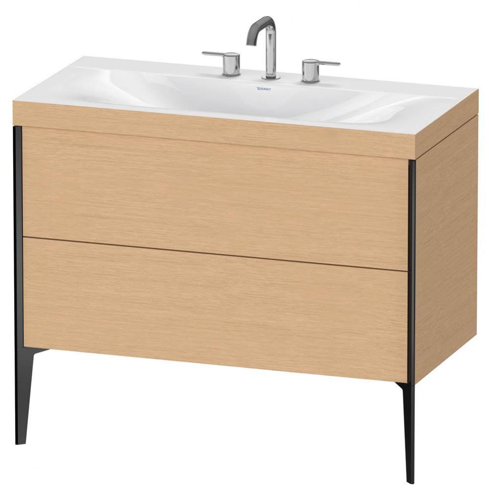 Duravit XViu C-Bonded Floorstanding Vanity  Brushed Oak