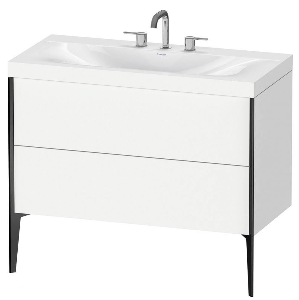 Duravit XViu C-Bonded Floorstanding Vanity  White Matte