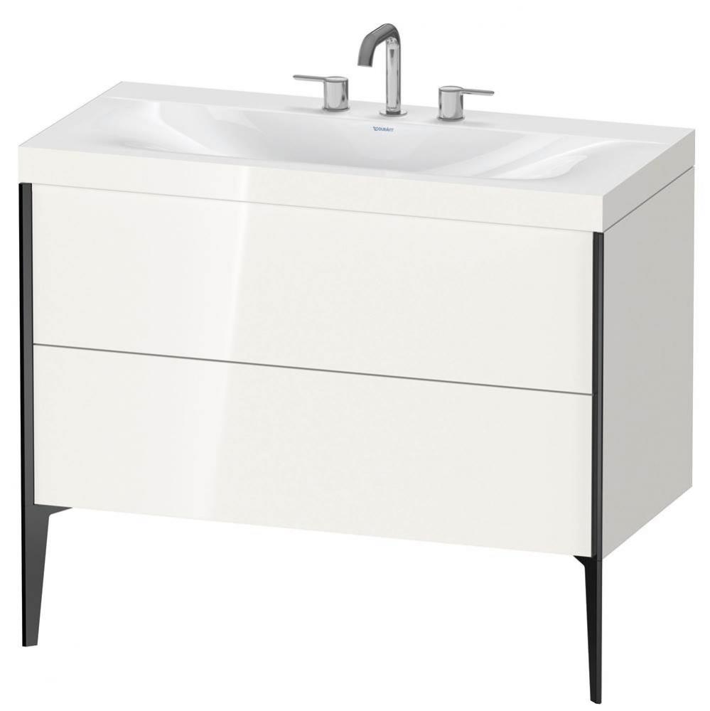 Duravit XViu C-Bonded Floorstanding Vanity  White High Gloss