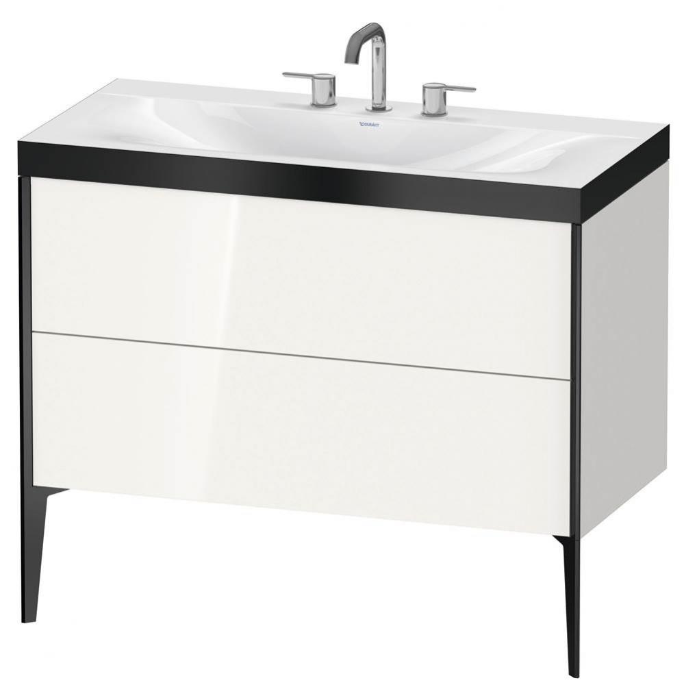 Duravit XViu C-Bonded Floorstanding Vanity  White High Gloss