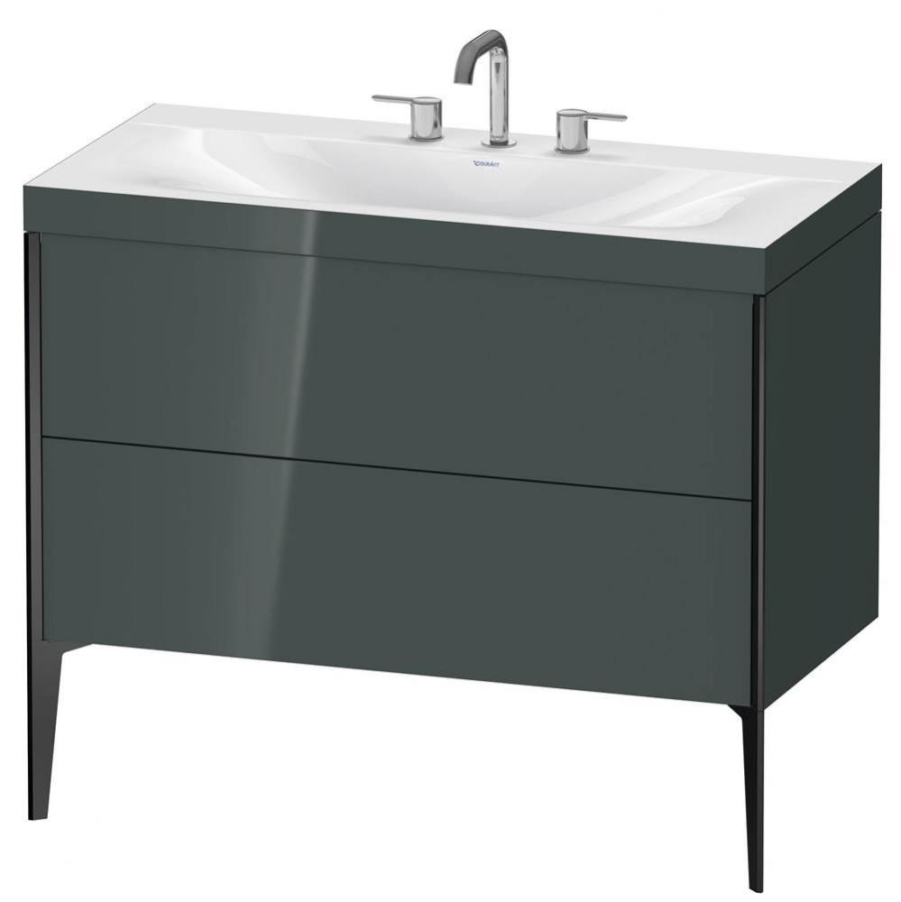 Duravit XViu C-Bonded Floorstanding Vanity  Dolomiti Gray High Gloss