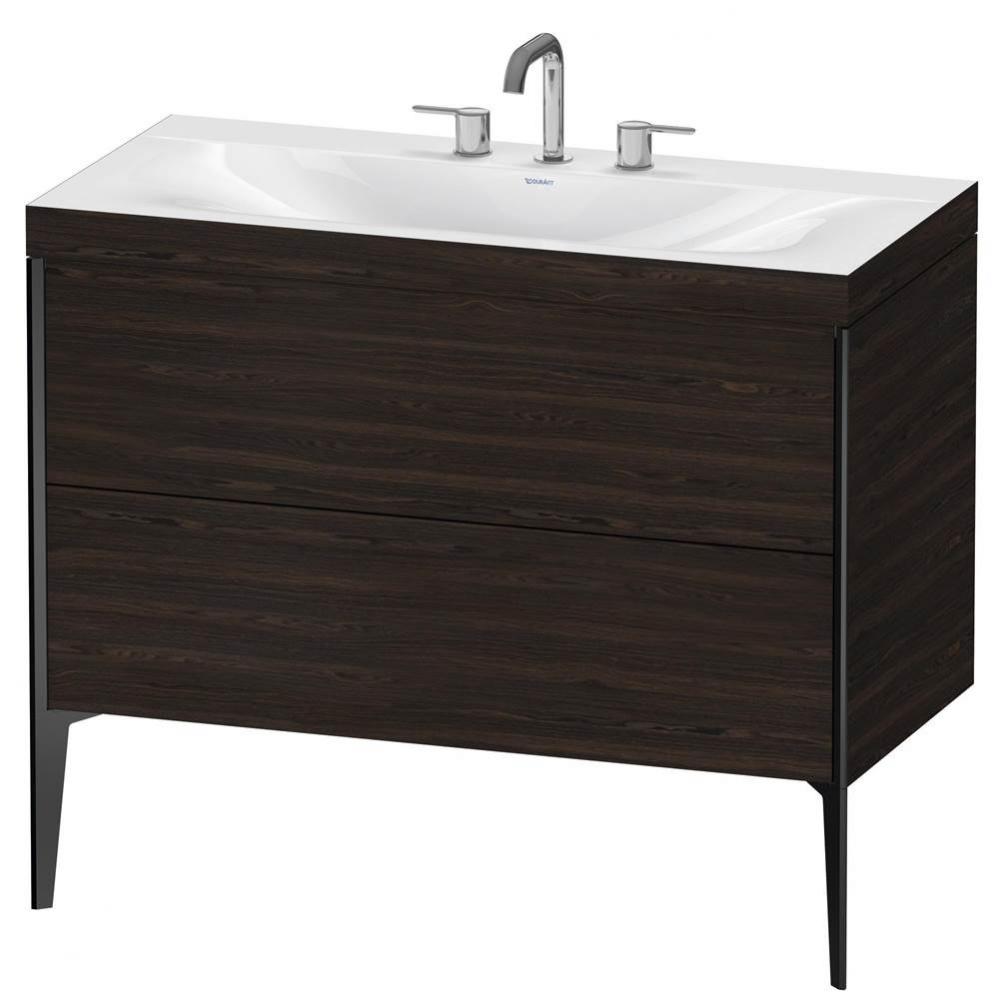 Duravit XViu C-Bonded Floorstanding Vanity  Brushed Walnut