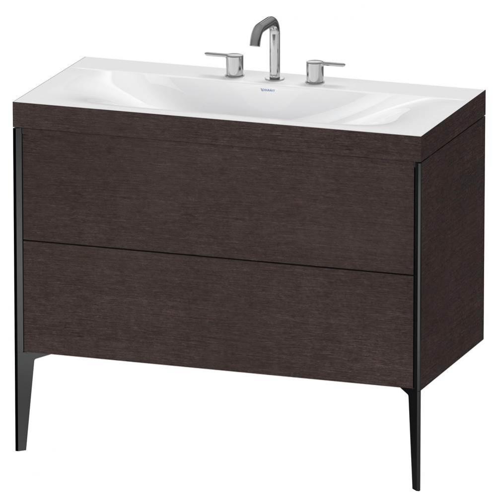 Duravit XViu C-Bonded Floorstanding Vanity  Brushed Dark Oak