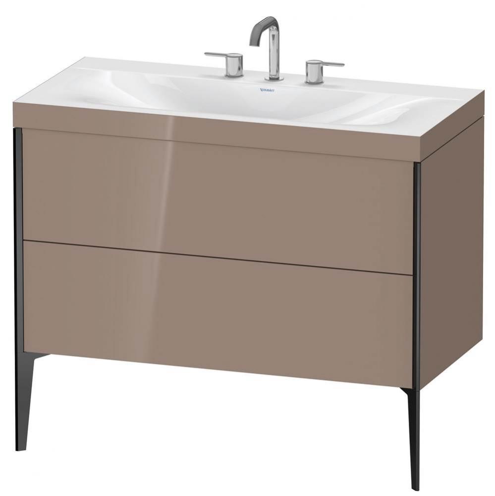 Duravit XViu C-Bonded Floorstanding Vanity  Cappuccino High Gloss